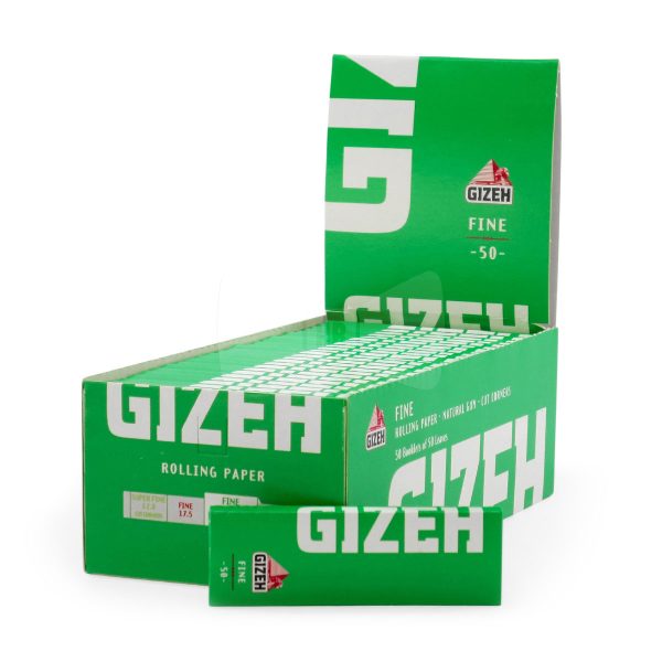 master-190 Gizeh Fine Green Extra Slim Zigarettenpapier – Packung mit 50 Heftchen