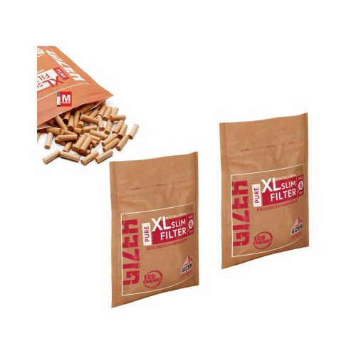 master-193 Filtri Gizeh Pure XL Slim 6 mm biodegradabili – 120 filtri