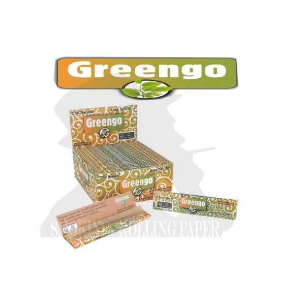 master-203 Greengo Green King Size Slim Zigarettenpapier – Packung mit 50 Heftchen