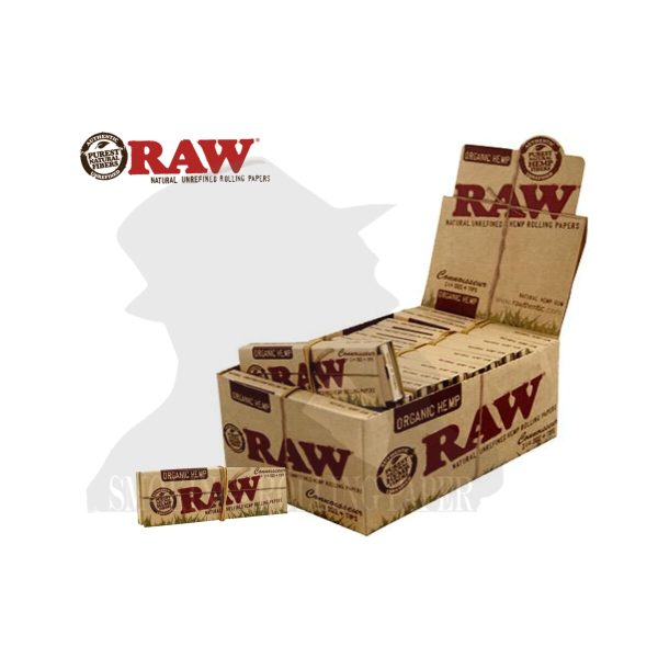 master-260 RAW Organic Connoisseur Medium 1¼ Zigarettenpapier mit Filtertips – Packung mit 24 Heftchen
