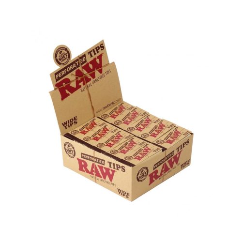 master-265 Filtri in cartoncino RAW Wide King Size perforati – 50 blocchetti