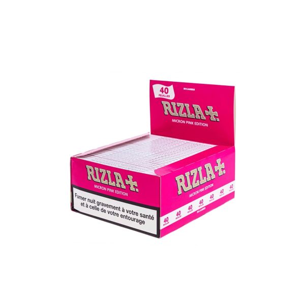 master-275 Rizla Micron Pink King Size Zigarettenpapier – Packung mit 50 Heftchen
