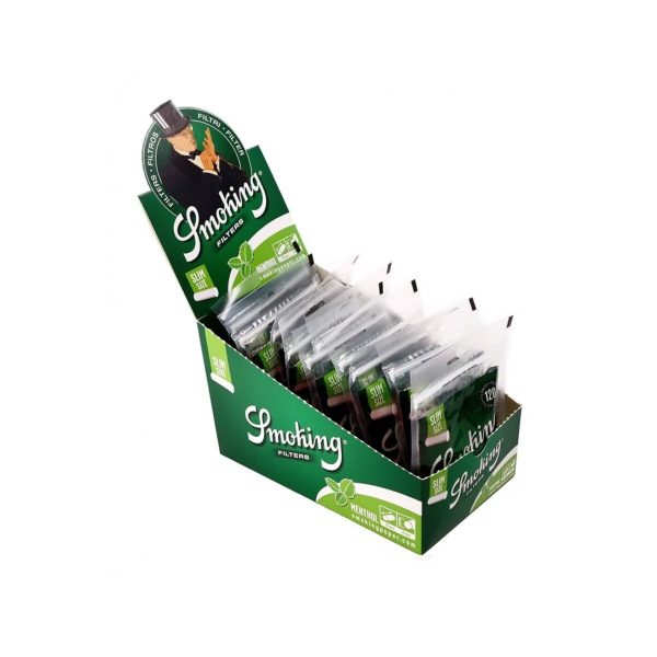 master-28 Smoking Menthol Slim 6 × 15 mm Zigarettenfilter – 120 Filter