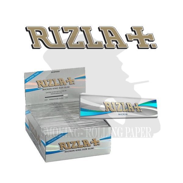 master-303 Rizla Micron King Size Slim Zigarettenpapier – Packung mit 50 Heftchen