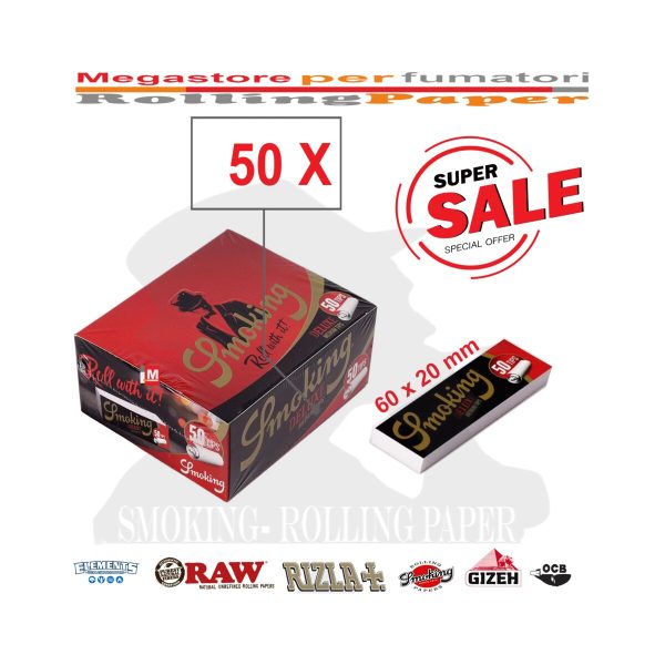 master-322 Smoking Deluxe Medium Slim Filtertips aus Karton – 50 Tip-Heftchen