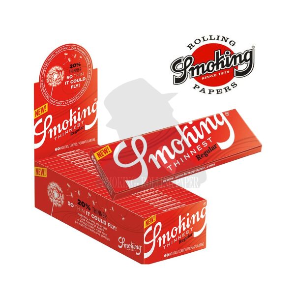 master-336 Smoking Thinnest Regular 69 × 37 mm Zigarettenpapier – 50 Heftchen à 60 Blatt