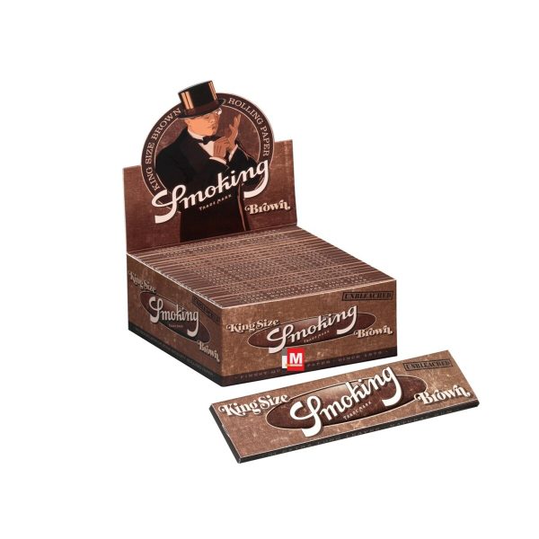 Cartine Smoking Brown King Size Slim – Confezione da 50 libretti